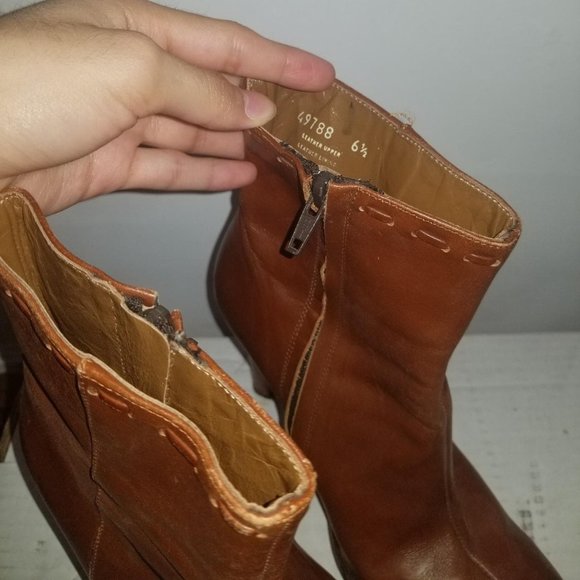 J.CREW BROWN HEEL BOOTS - Picture 3 of 5